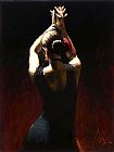 Flamenco Dancer flamencodancerinblack painting